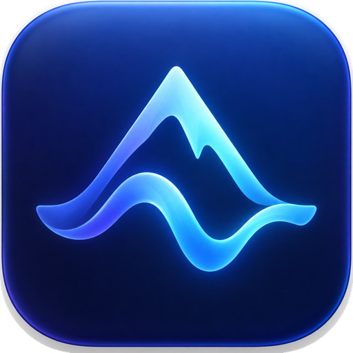 Thalia’s blue wave and mountain app icon